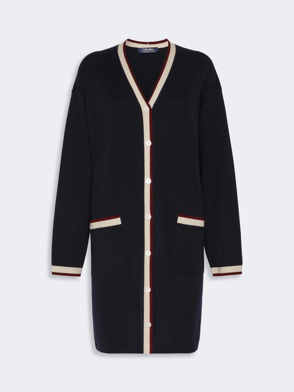 Cardigan lungo con dettagli SMMBOERO 010 S MAXMARA 