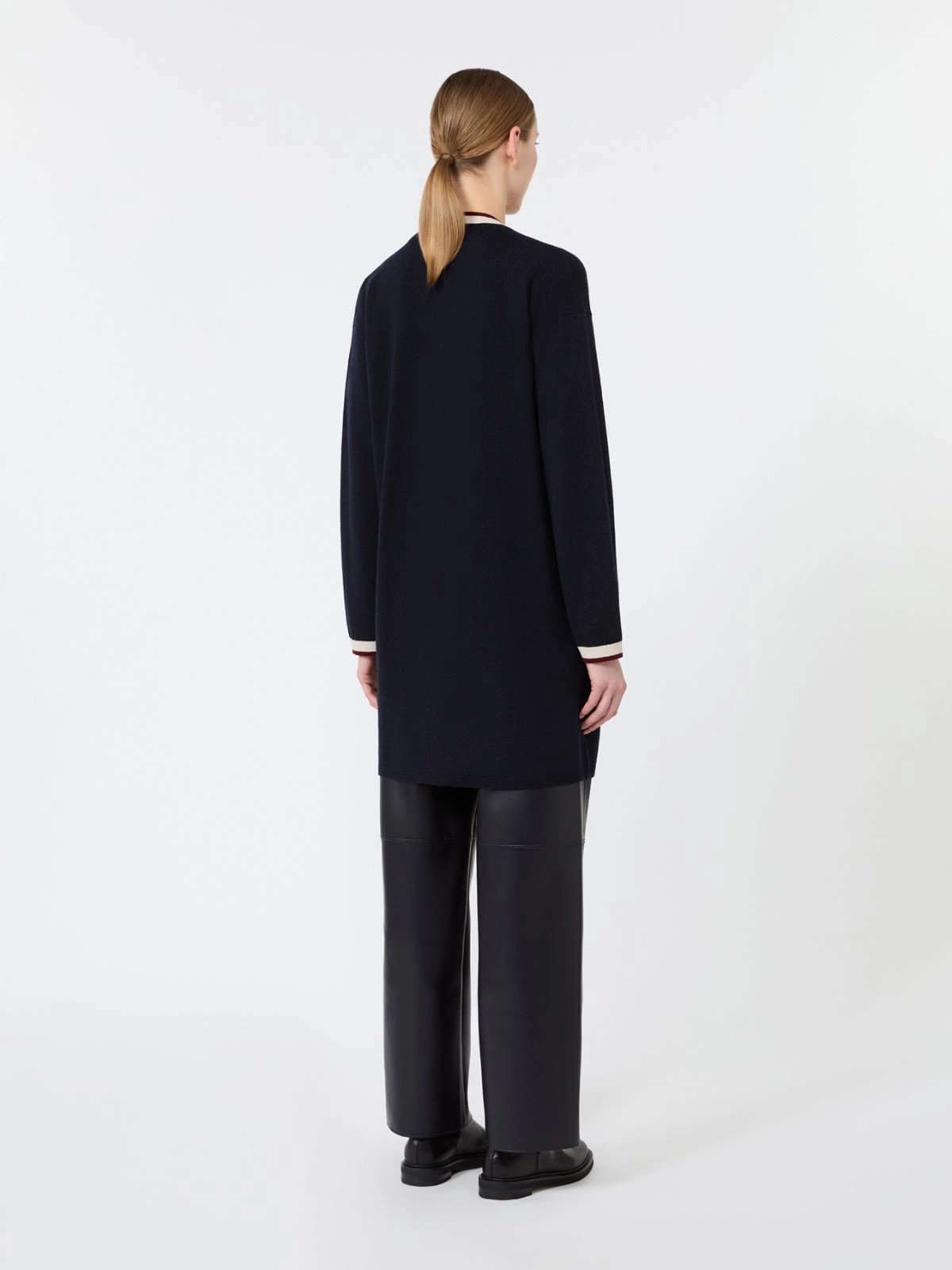 Cardigan lungo con dettagli SMMBOERO 010 S MAXMARA 