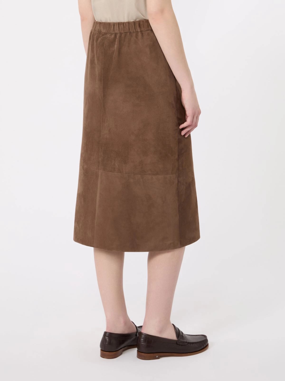 gonna in pelle scamosciata SMMGAZZA 001 S MAXMARA 