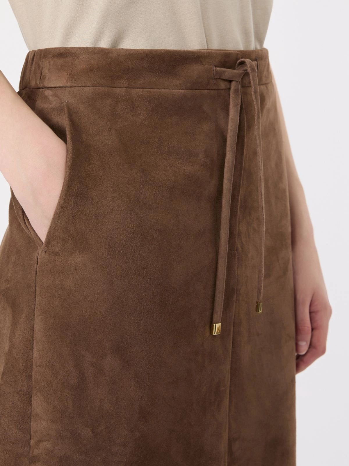 gonna in pelle scamosciata SMMGAZZA 001 S MAXMARA 