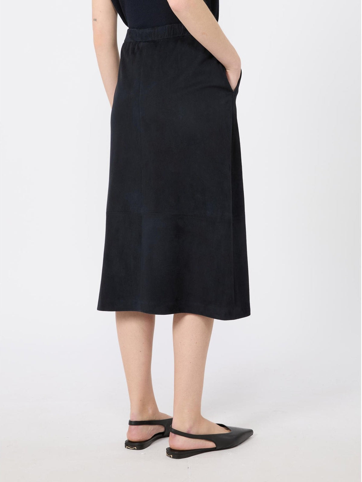 gonna in pelle scamosciata SMMGAZZA 004 S MAXMARA 