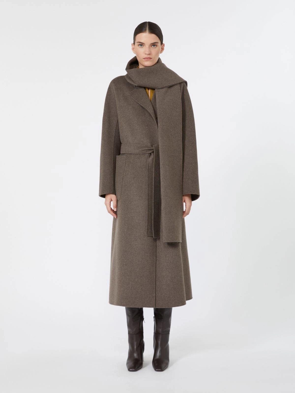 cappotto lungo in lana double SMMPEONIE 072 S MAXMARA 