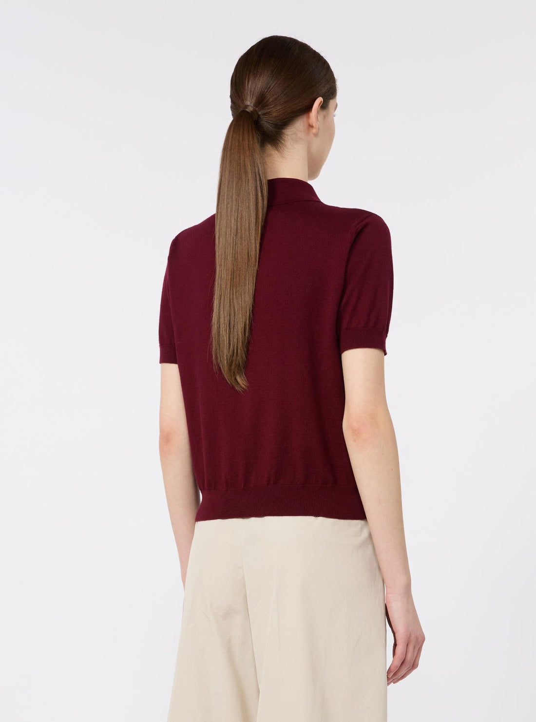 Polo in cotone, seta e cachemire SMMPOMPOSA 002 S MAXMARA 