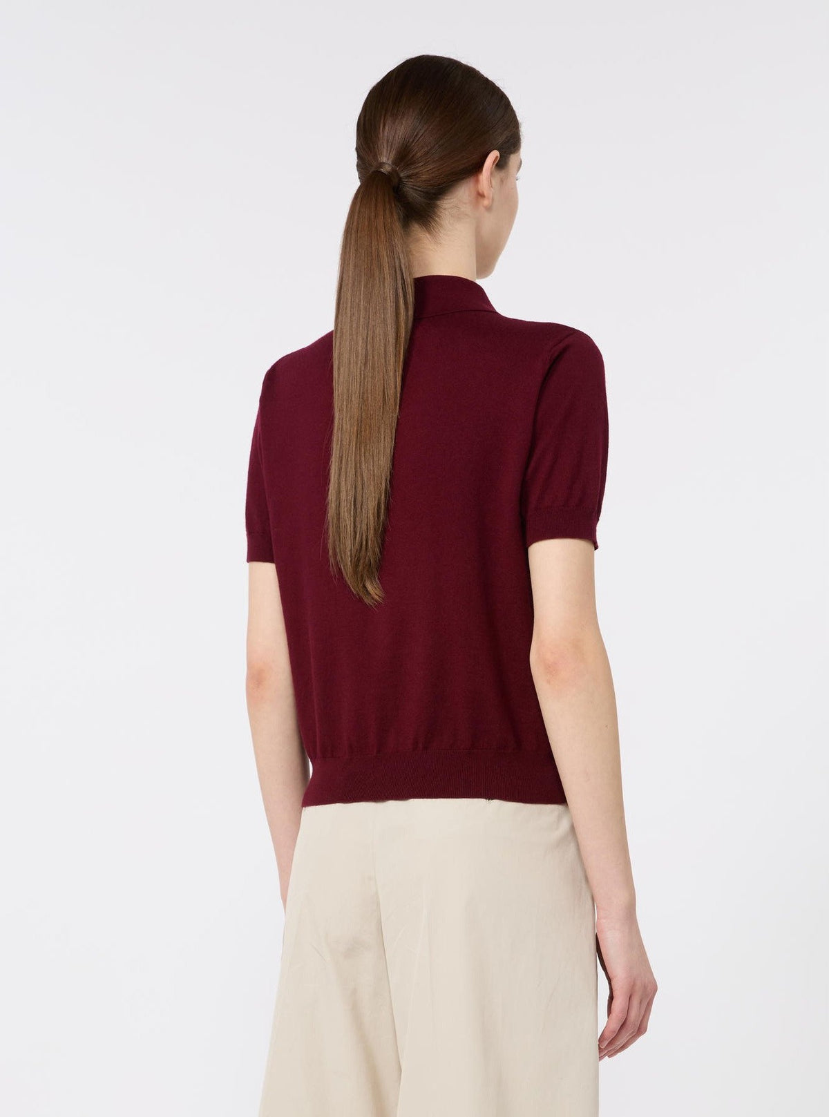 Polo in cotone, seta e cachemire SMMPOMPOSA 002 S MAXMARA 