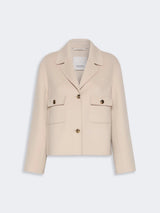 S MAXMARA giacca in drop di lana Beige