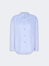 S MAXMARA camicia in oxford di cotone Azzurro