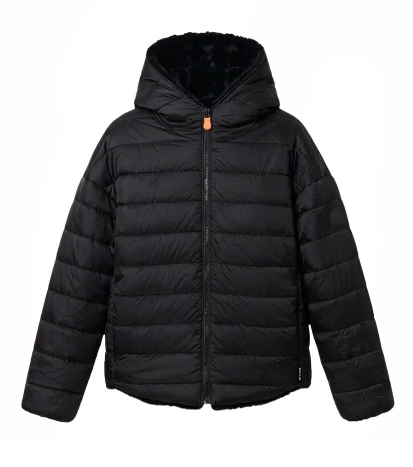 giubbino reversibile in pelliccia sintetica AKIKO BLACK SAVE the duck 