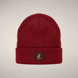 SAVE the duck berretto fivel con logo Dark red