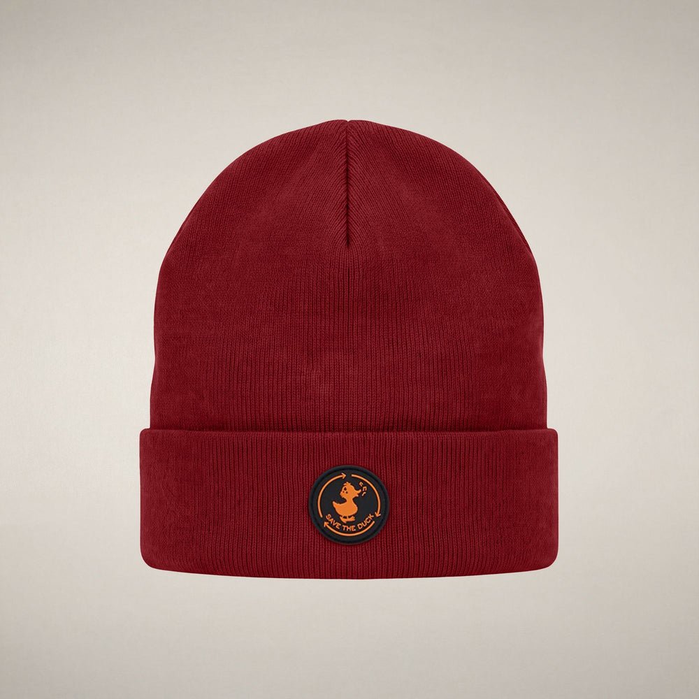 berretto fivel con logo FIVEL DARK RED SAVE the duck 