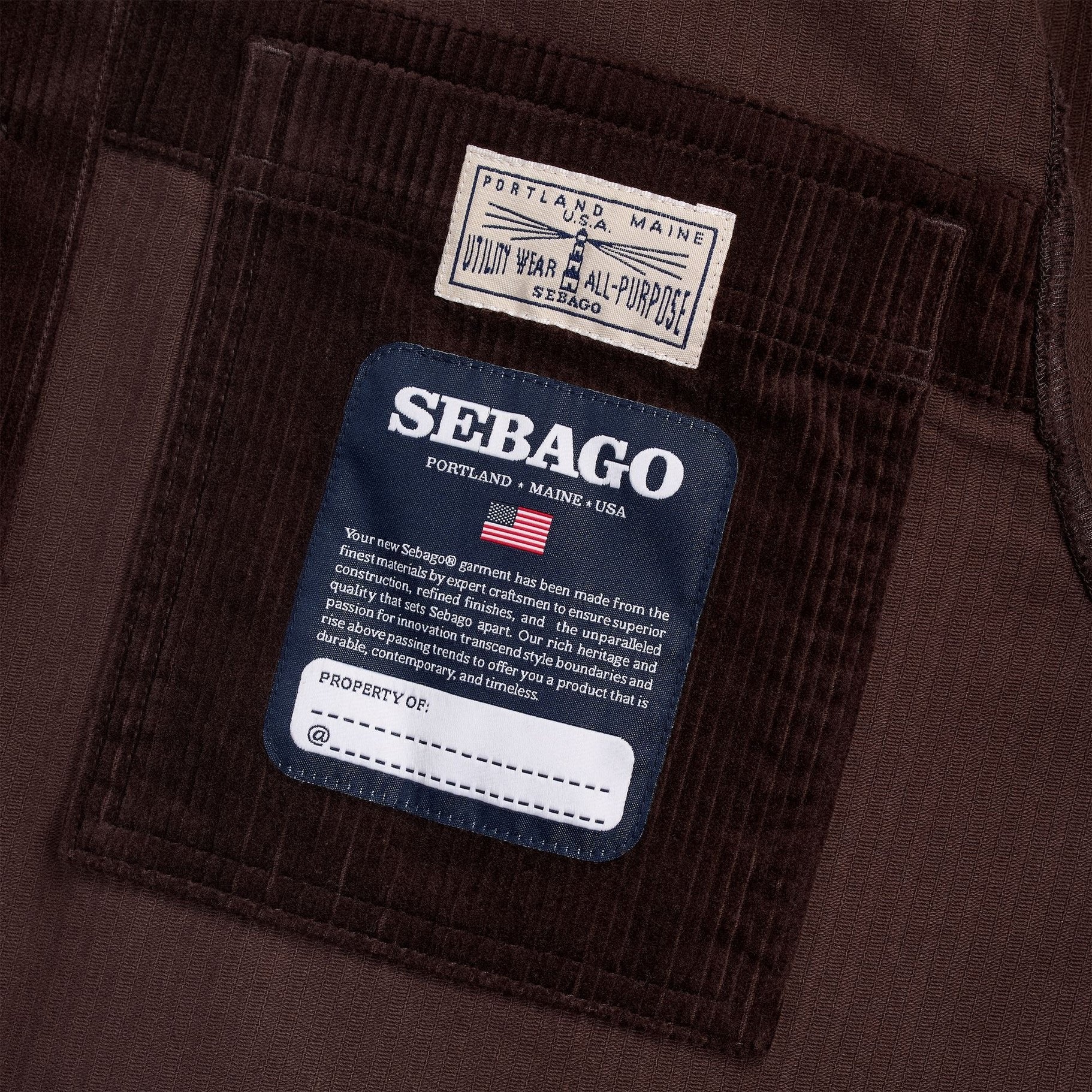 giacca dorr corduroy DORR CORDUROY BROWN MORO SEBAGO 