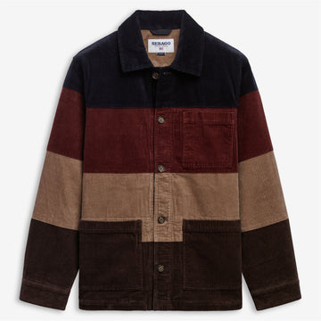 giacca dorr corduroy stripes DORR CORDUROY STRIPES BLUE/BOWN/BEIGE/DK BROWN SEBAGO 