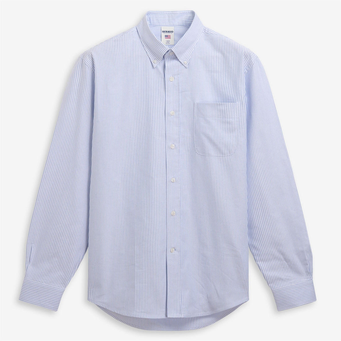 camicia doubling ox DOUBLING OX ROYAL BLUE/WHITE SEBAGO 