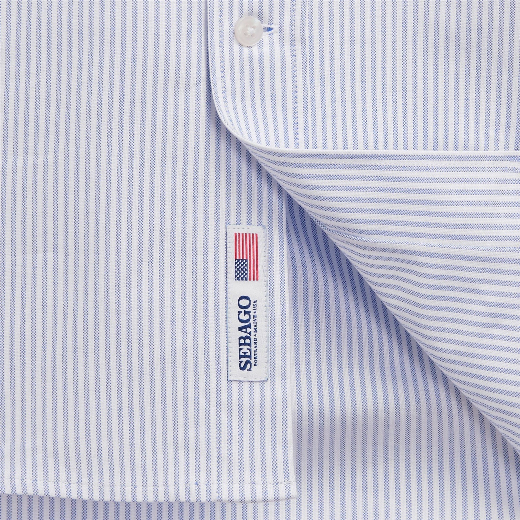 camicia doubling ox DOUBLING OX ROYAL BLUE/WHITE SEBAGO 