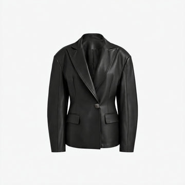 blazer billow in ecopelle SLGI019 BLACK SILENCE 