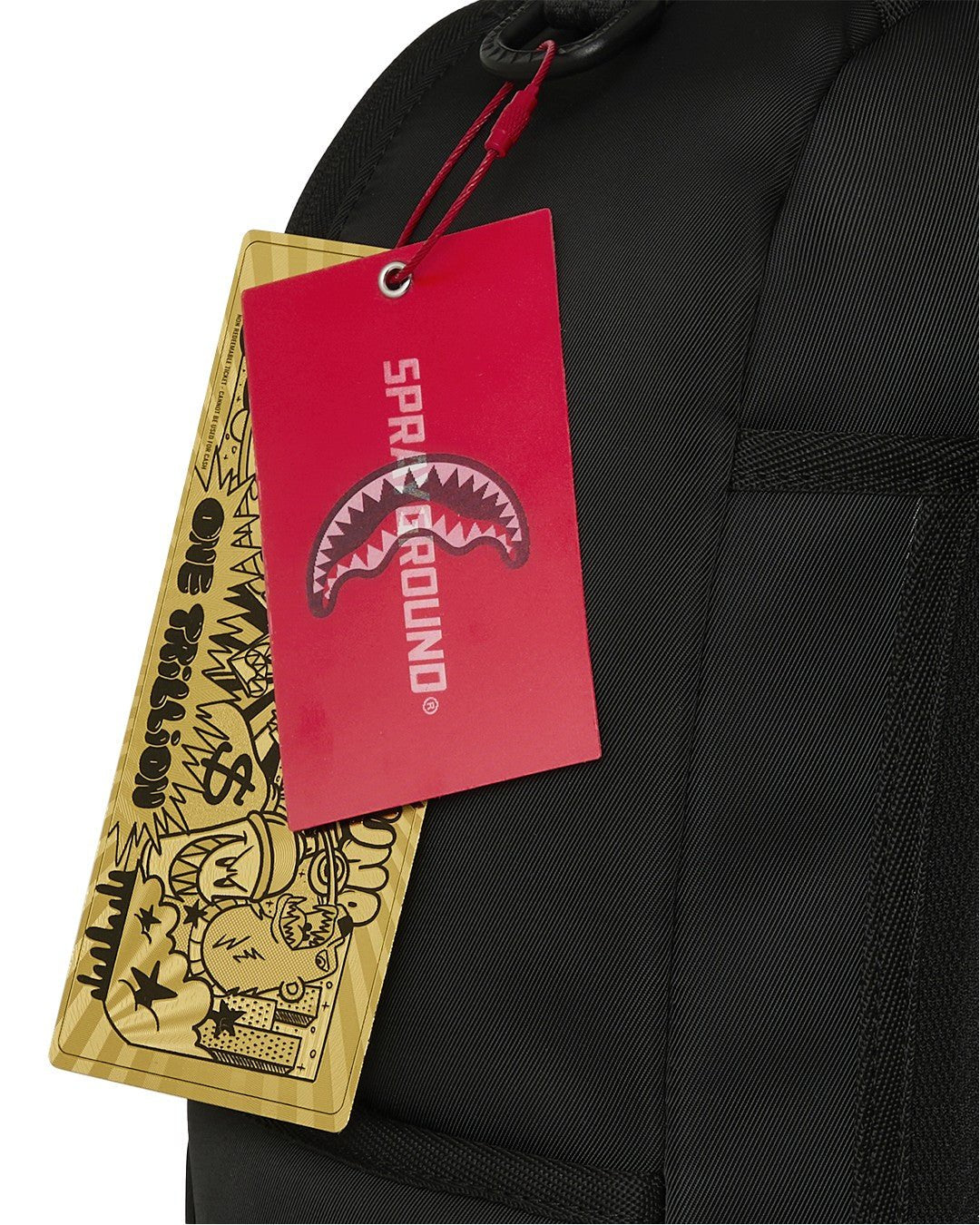 zaino shark central black nylon 910B9331 NSZ SPRAYGROUND 