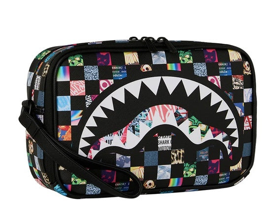 pochette crazy check toiletry brick 910B9441 NSZ SPRAYGROUND 