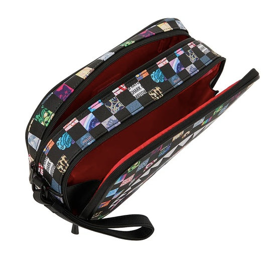 pochette crazy check toiletry brick 910B9441 NSZ SPRAYGROUND 