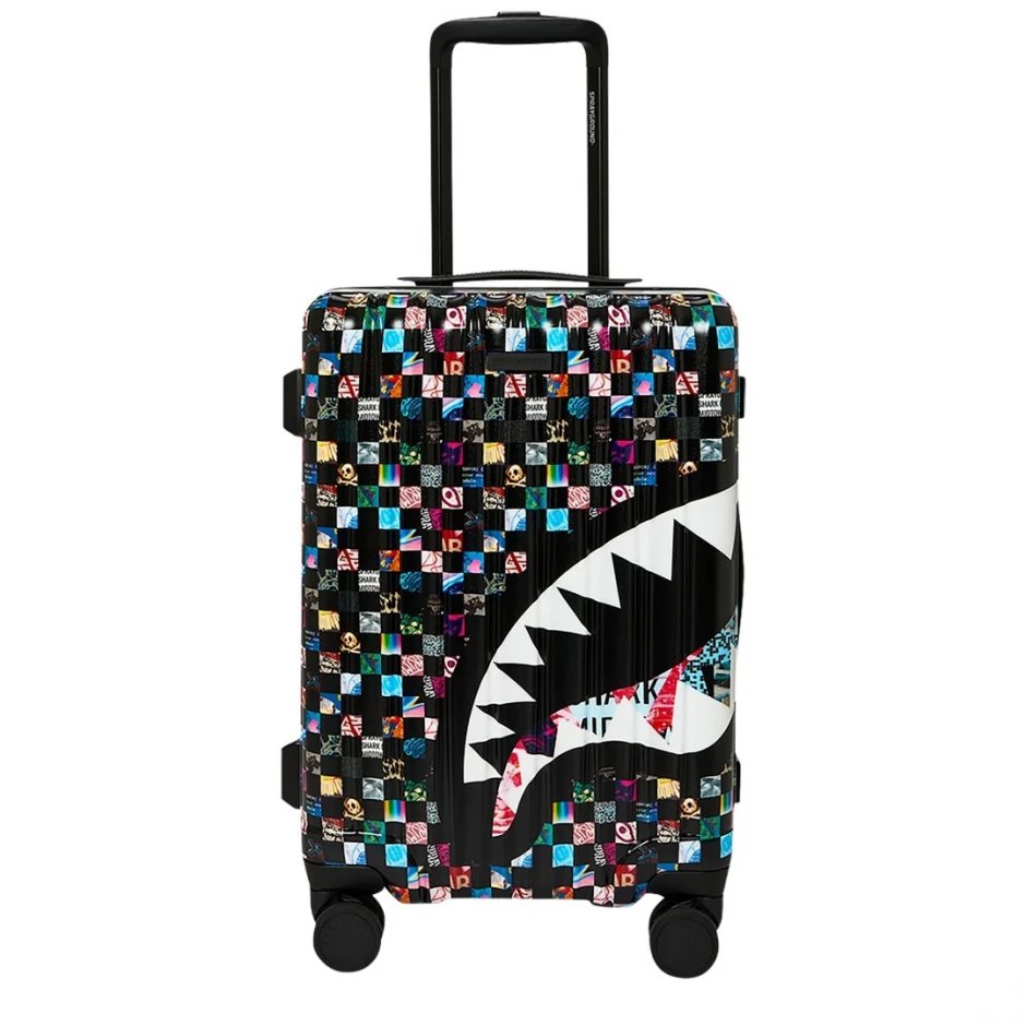 trolley crazy check carry on luggage 910CL335 NSZ SPRAYGROUND 