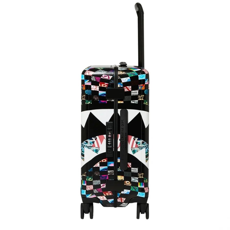 trolley crazy check carry on luggage 910CL335 NSZ SPRAYGROUND 