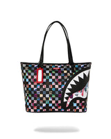SPRAYGROUND borsa crazy check back tote Nero