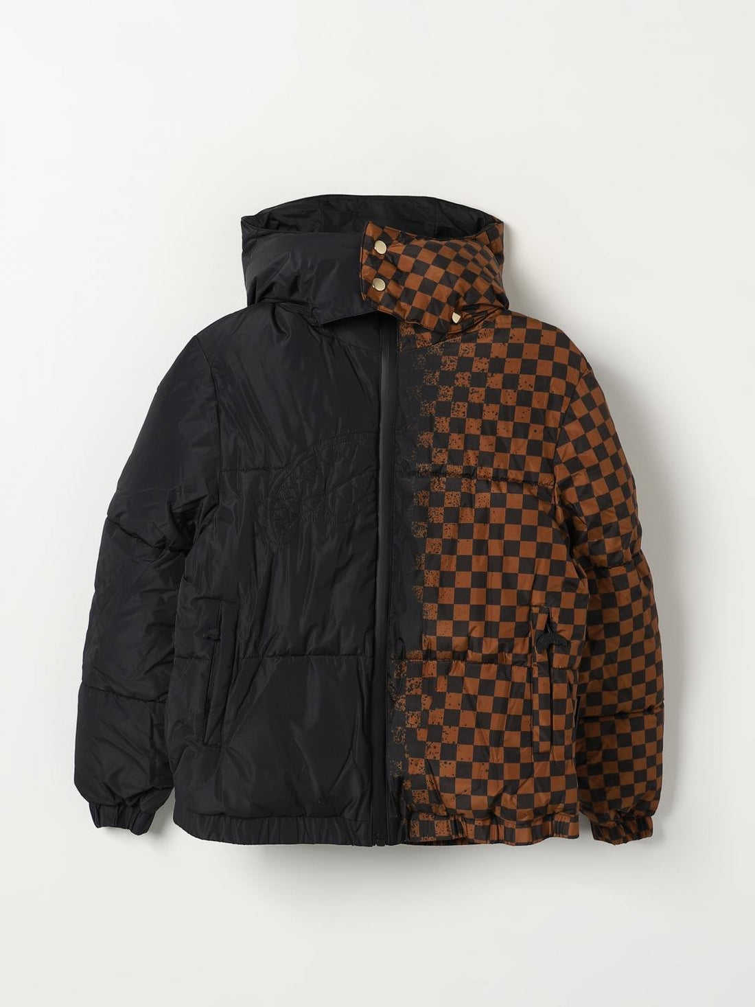giubbino grey check down SPY1209 BLACK/BROWN SPRAYGROUND 