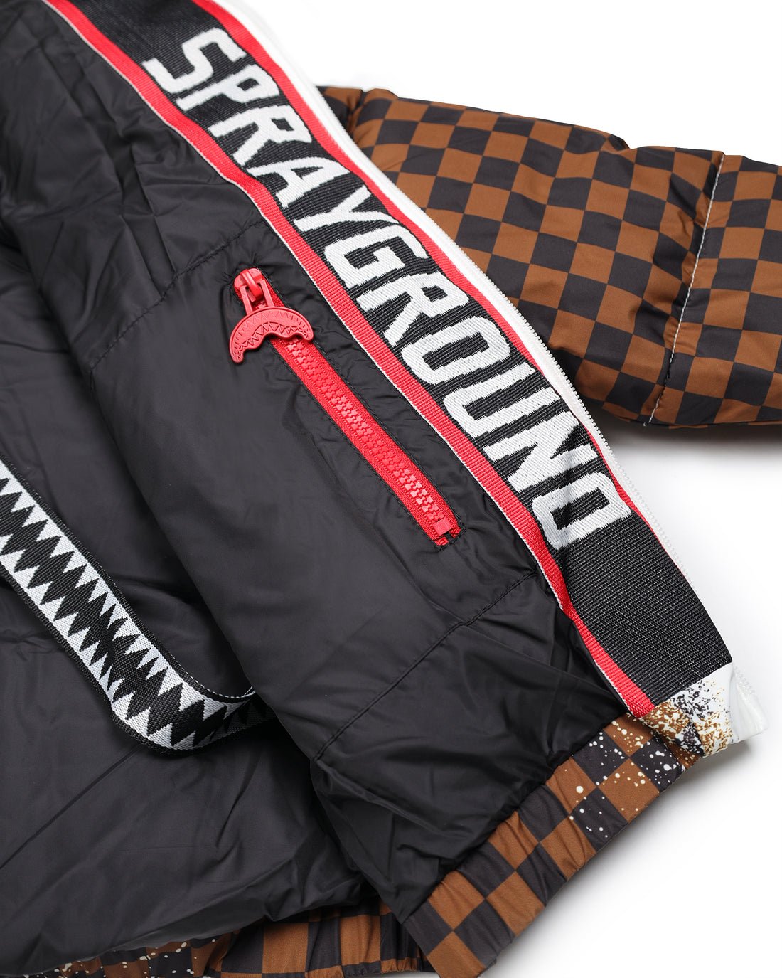 giubbino grey check down SPY1209 BLACK/BROWN SPRAYGROUND 