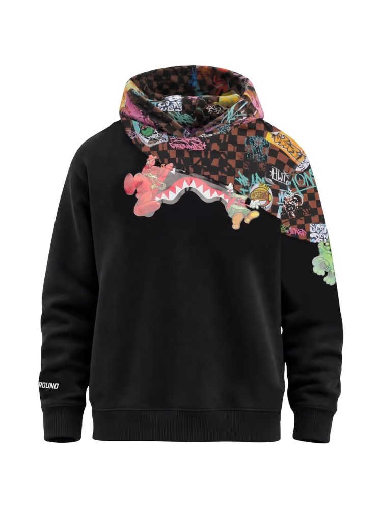 felpa con cappuccio SPY1503G BLACK SPRAYGROUND 