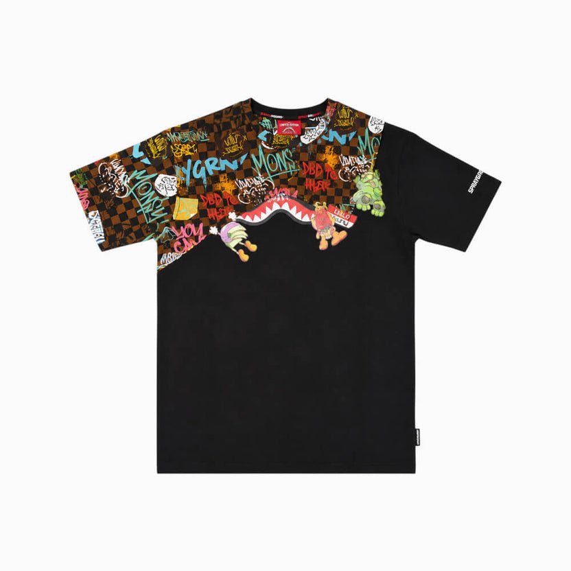 t-shirt con stampa SPY1504 BLACK SPRAYGROUND 