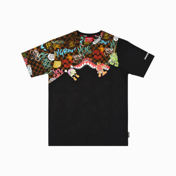 t-shirt con stampa SPY1504 BLACK SPRAYGROUND 