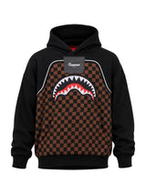 SPRAYGROUND felpa con bocca e cappuccio Black