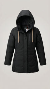 SUNS BOARDS Parka lungo bimba Black