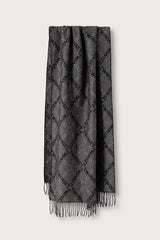 TWINSET sciarpa monogramma Nero