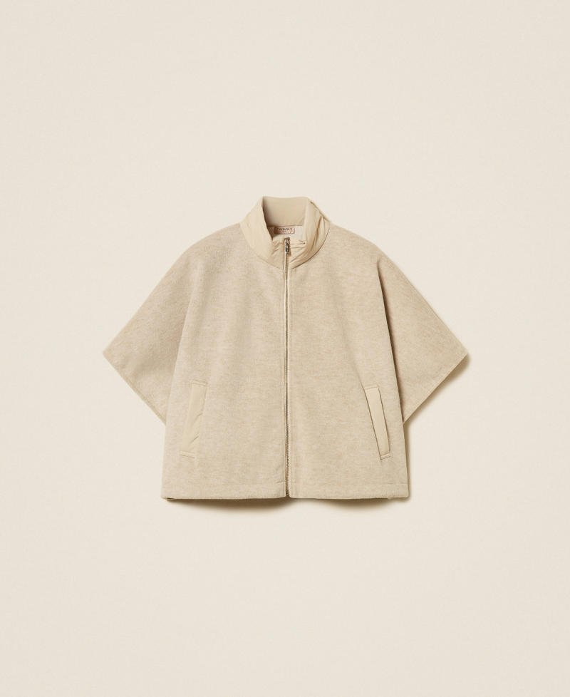poncho in panno con zip 262TA4410 00310 TWINSET 