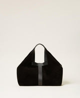 TWINSET borsa shopper scamosciata Nero