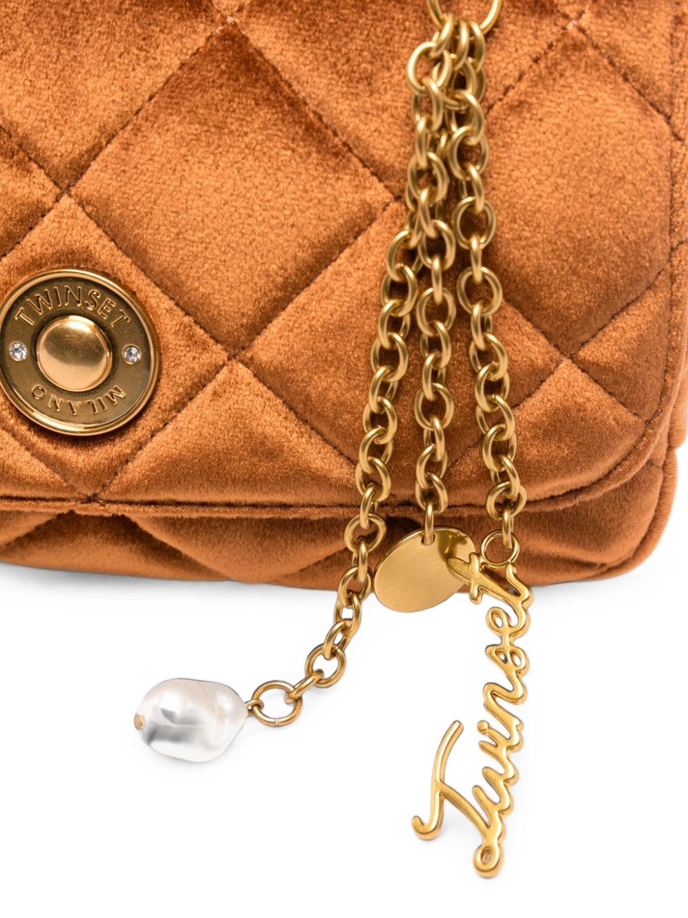 borsa a tracolla in velluto 262TB7240 11749 TWINSET 