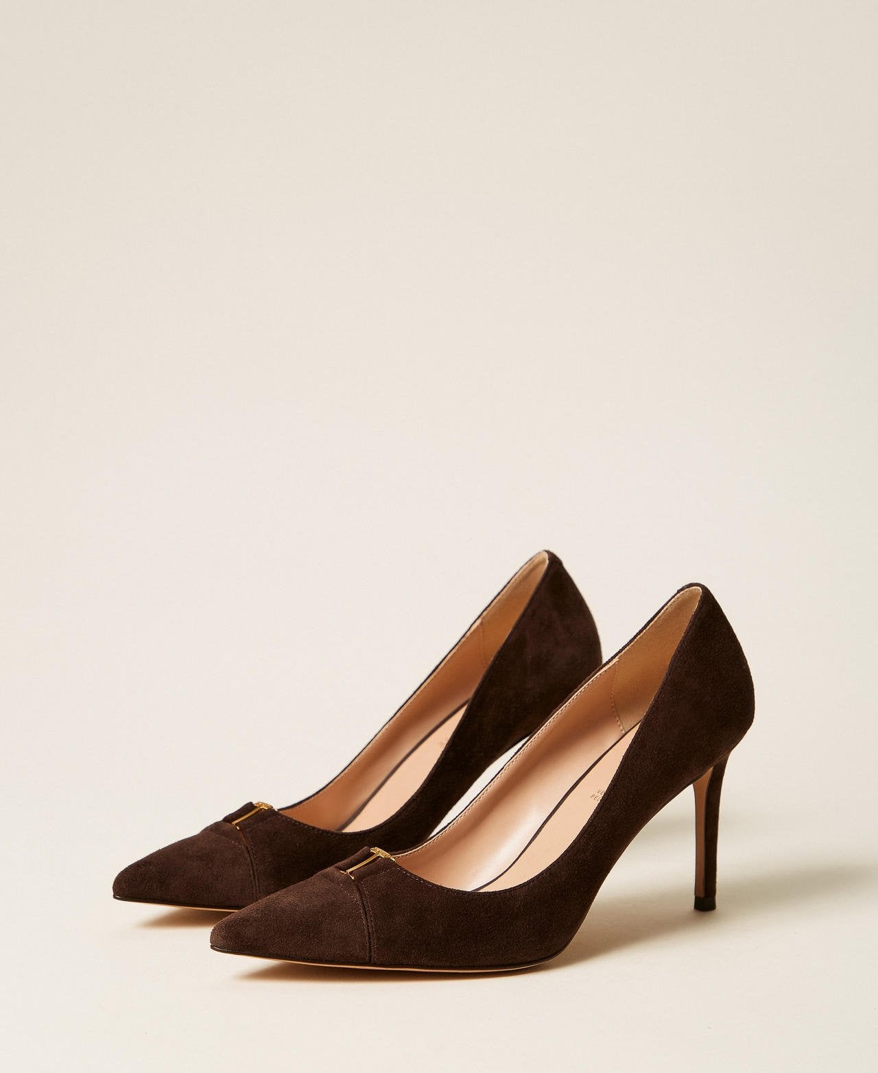 decollette tacco alto in suede 262TCP018 13411 TWINSET 