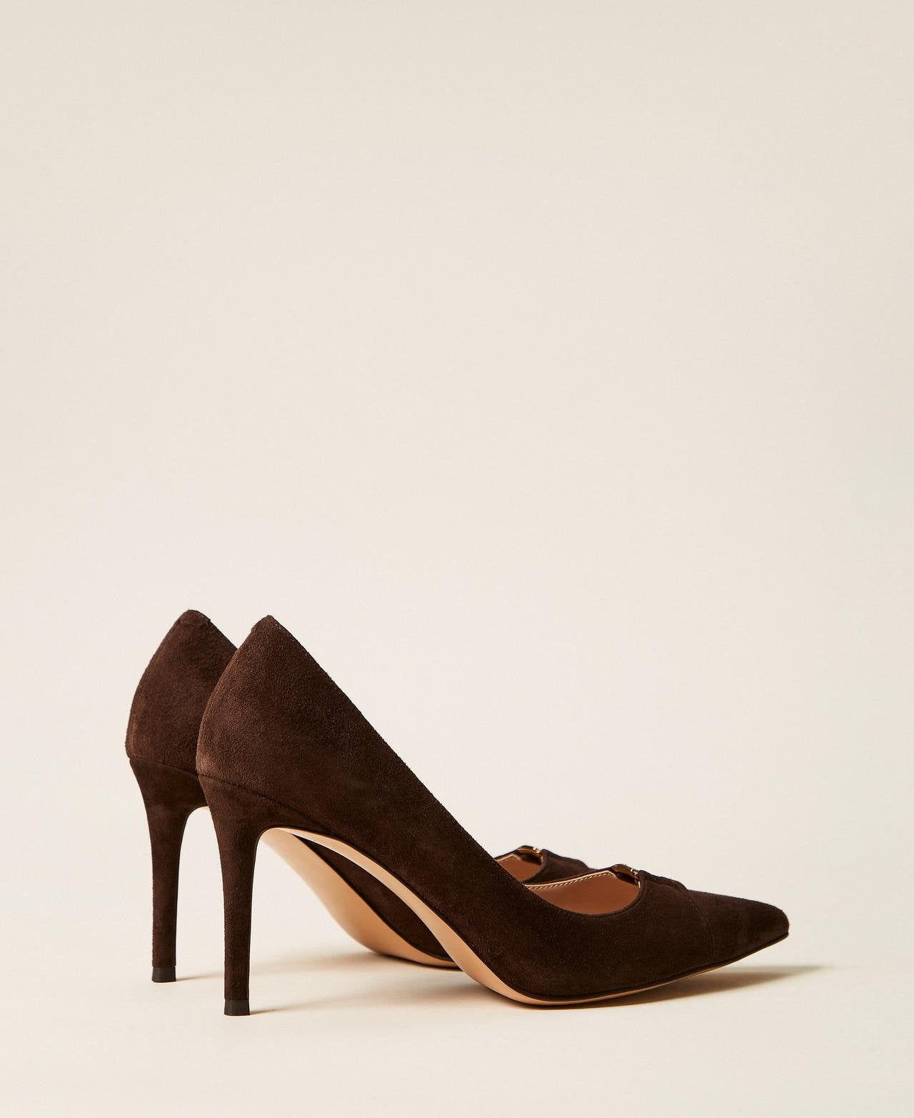 decollette tacco alto in suede 262TCP018 13411 TWINSET 