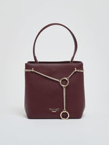 TWINSET borsa in ecopelle Bordeaux