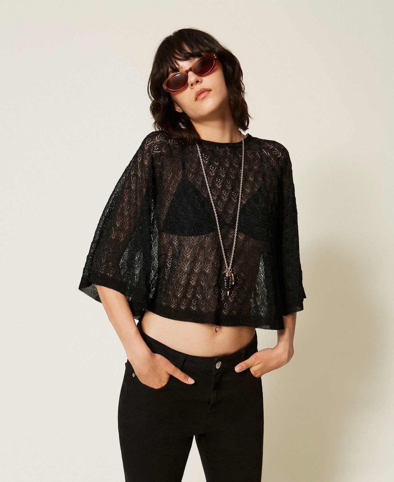 collana lunga con pendeti 262TO5340 13015 TWINSET 