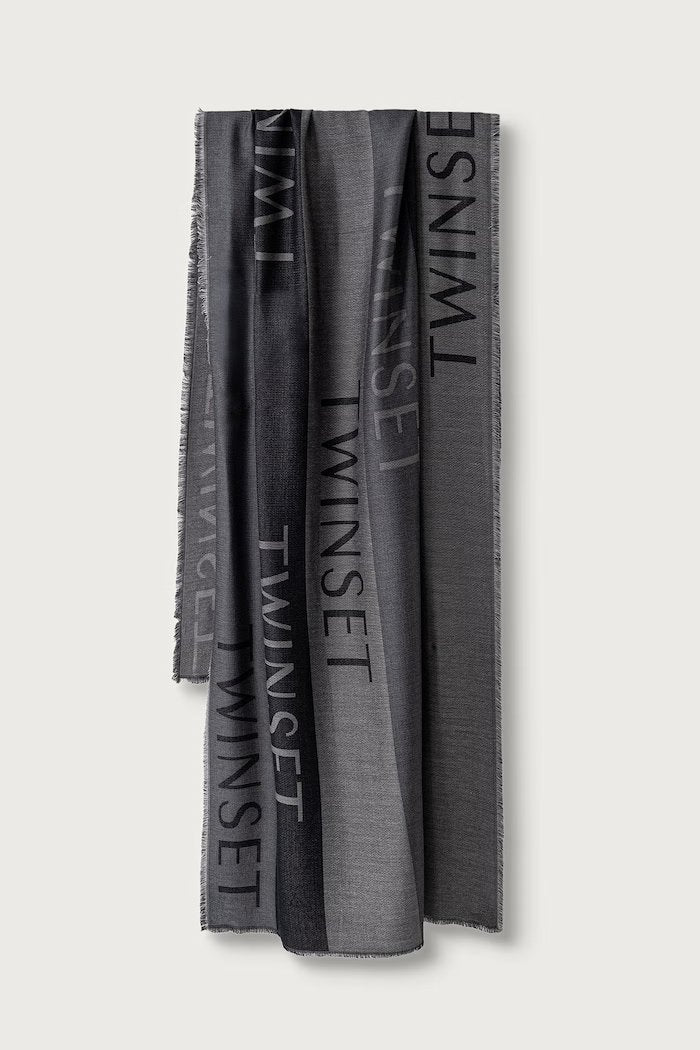 sciarpa jacquard con logo 262TO5490 00006 TWINSET 