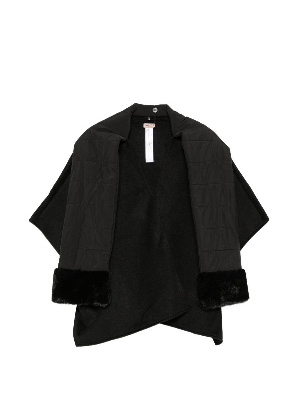 poncho in panno con sciarpa 262TO5510 00006 TWINSET 