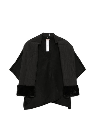 poncho in panno con sciarpa 262TO5510 00006 TWINSET 