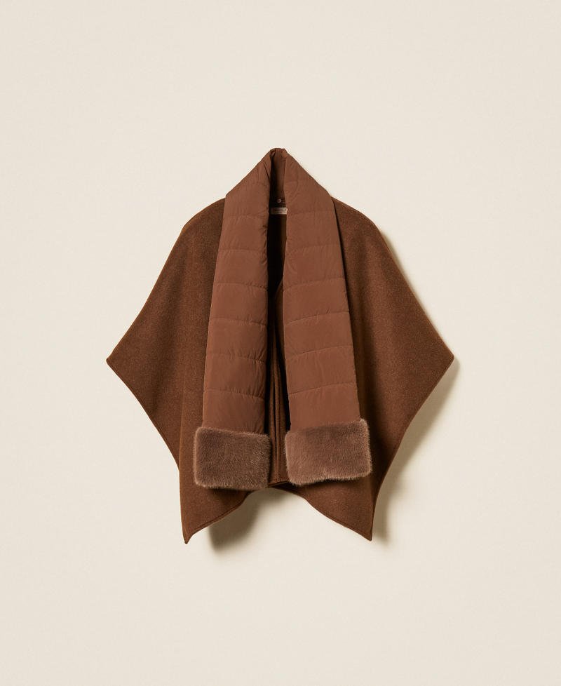 poncho in panno con sciarpa 262TO5510 13411 TWINSET 