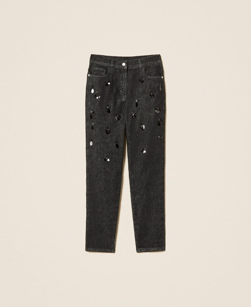 jeans skinny con ricamo 262AP2080 01103 TWINSET ACTITUDE 