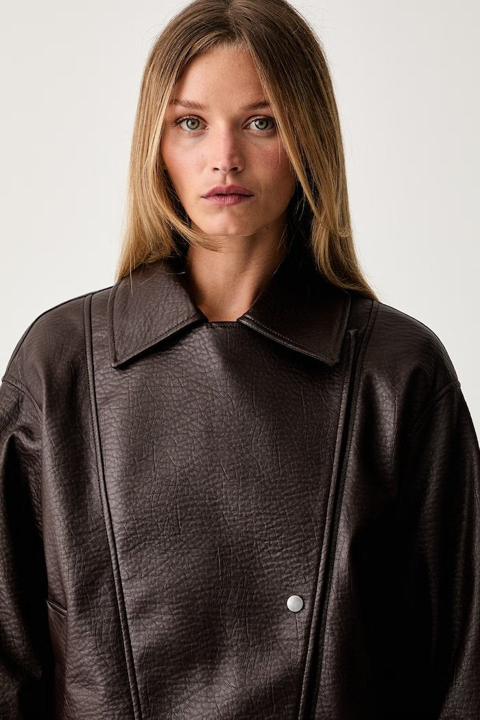 giubbino in similpelle 262AP2290 13655 TWINSET ACTITUDE 