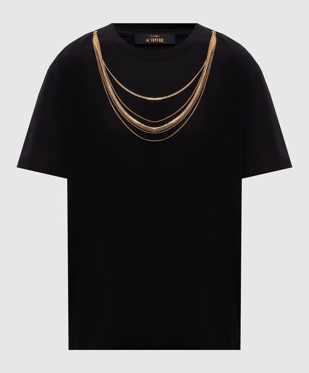 t-shirt con catena 262AP2460 00006 TWINSET ACTITUDE 