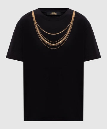 t-shirt con catena 262AP2460 00006 TWINSET ACTITUDE 