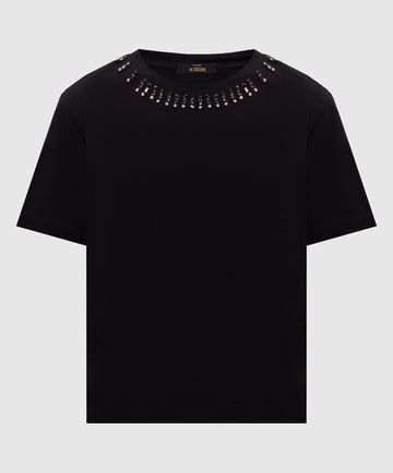 t-shirt con dettagli al collo 262AP2480 00006 TWINSET ACTITUDE 