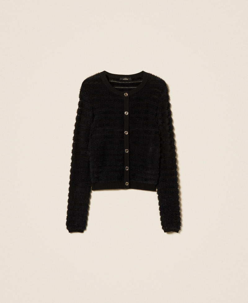 cardigan in maglia con bottoni 262AP3032 00006 TWINSET ACTITUDE 