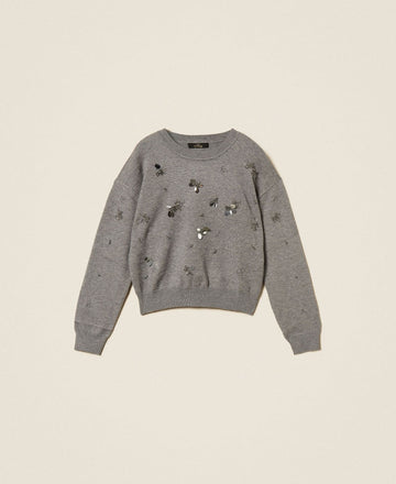 maglia con ricamo 262AP3181 12838 TWINSET ACTITUDE 